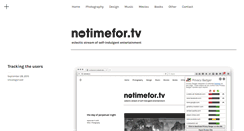 Desktop Screenshot of notimefor.tv