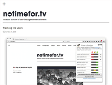 Tablet Screenshot of notimefor.tv